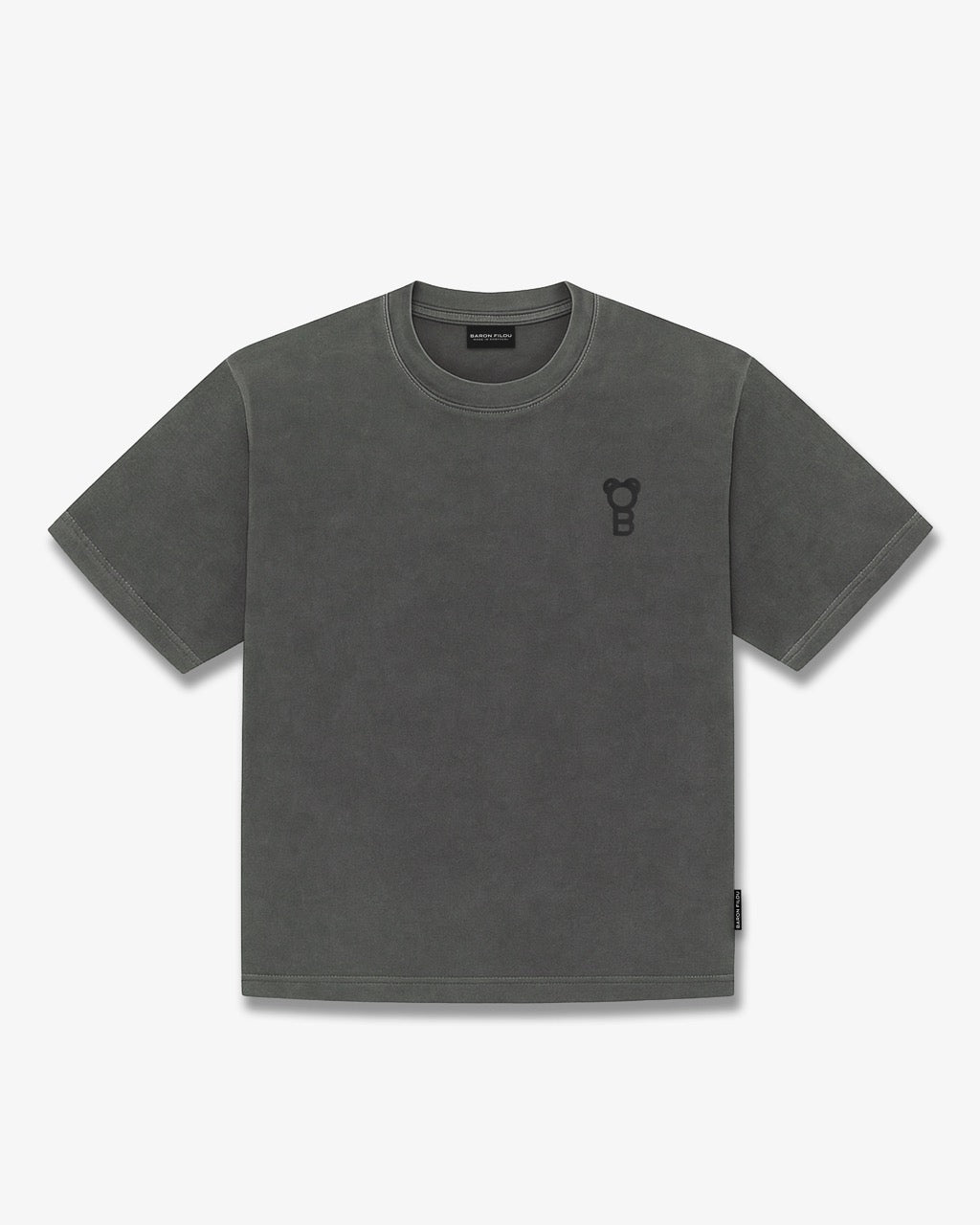 Signature Oversized T-Shirt - Stone wash grey