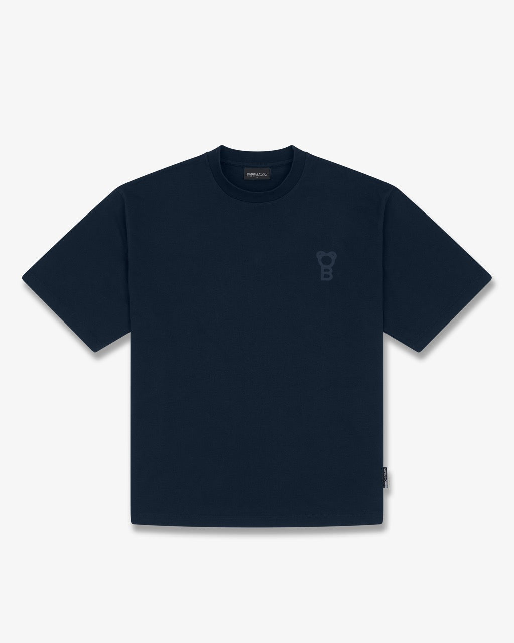 SS26 Oversized Signature T-Shirt - Navy blue