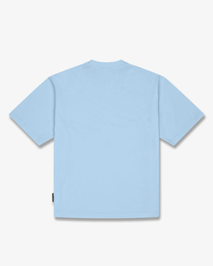 SS26 Oversized Signature T-Shirt - Light blue