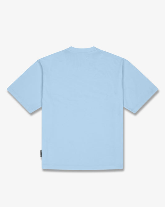 SS26 Oversized Signature T-Shirt - Light blue