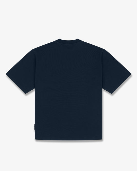 SS26 Oversized Signature T-Shirt - Navy blue