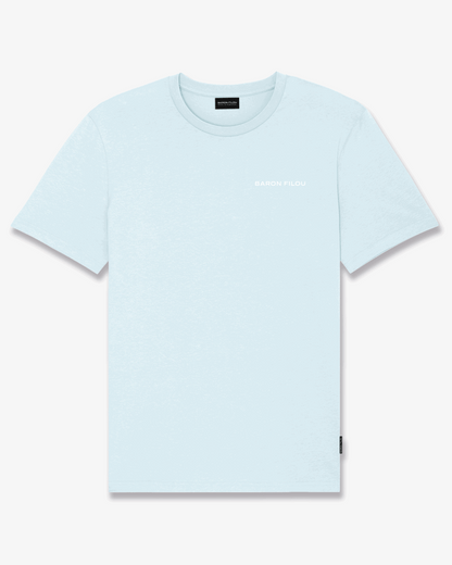 SS25 Poster Backprint T-Shirt, Filou CXXI. - Sky blue