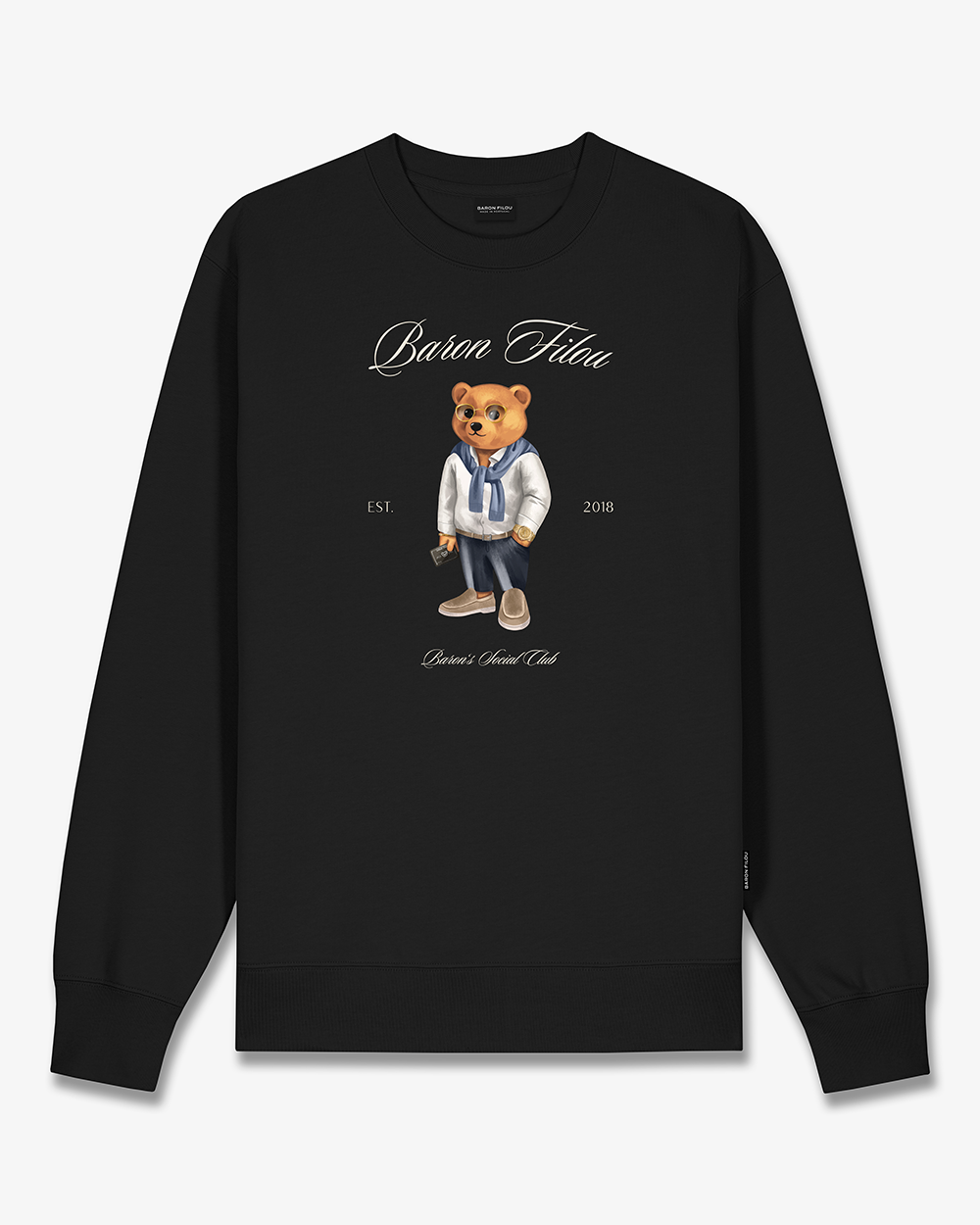 FW25 Pullover Filou CLII. Baron’s Social Club - Black