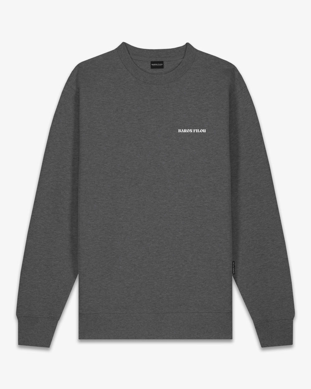FW25 Pullover Oval Backprint Filou CLI. - Stone grey