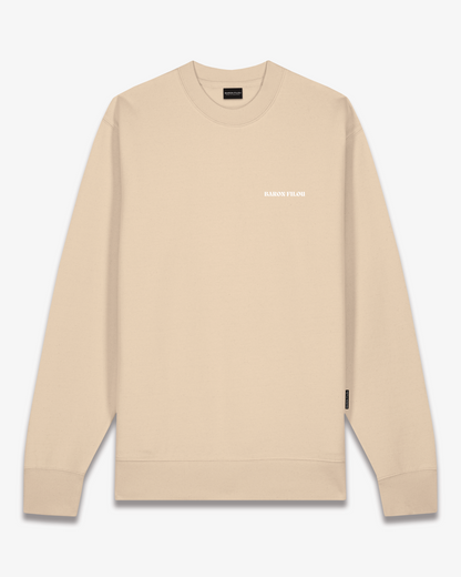 FW25 Pullover Oval Backprint Filou CL. - Sand brown