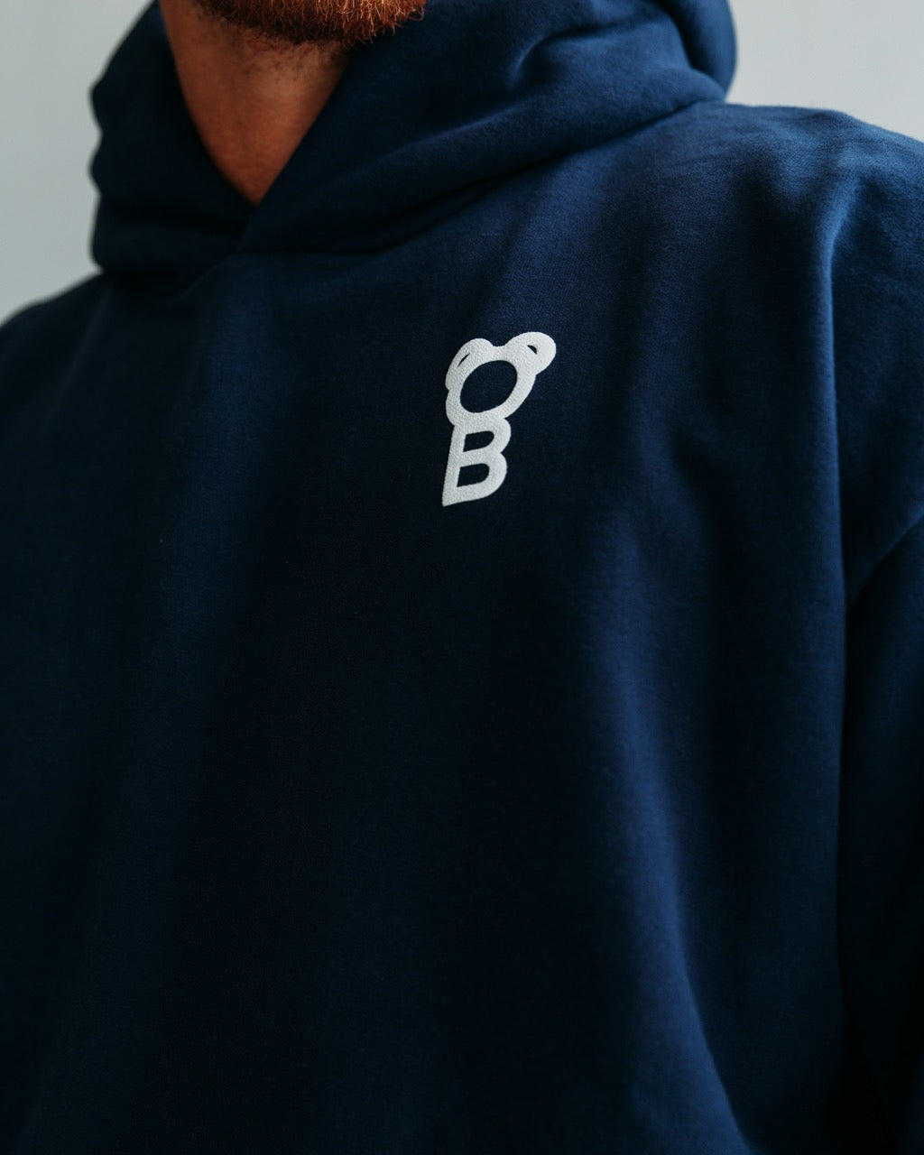 Signature Oversized Hoodie - Navy blue