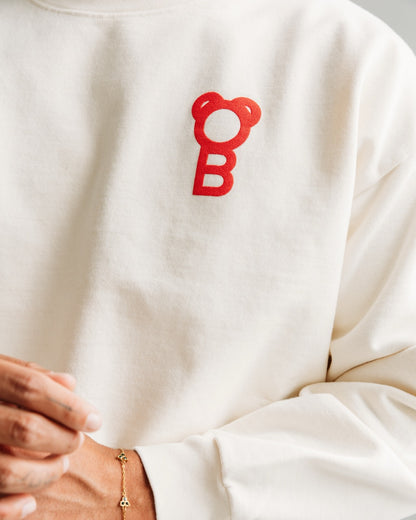 Signature Oversized Pullover - Off-White