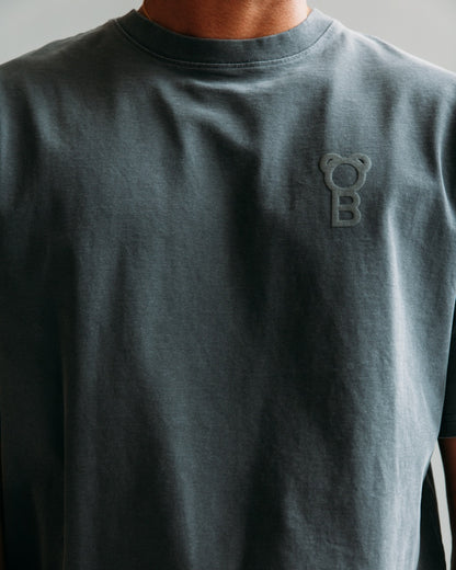 Signature Oversized T-Shirt - Stone wash grey