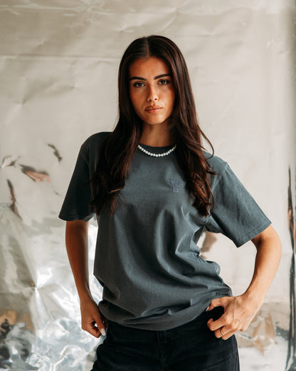 Signature T-Shirt - Stone wash grey