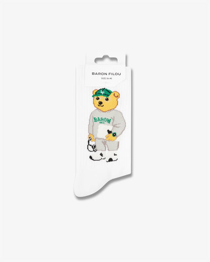 FW25 Sport Socks Filou CXLVII. - White