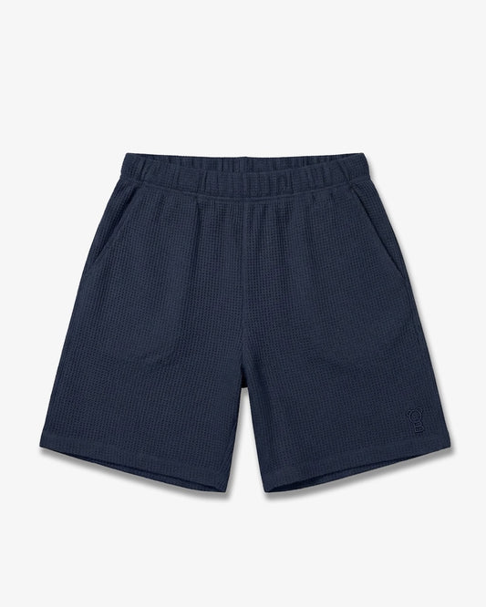 SS26 Signature Structured Shorts - Navy blue