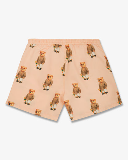 SS25 Swim Shorts Filou CXVIII. Allover - Sunrise orange
