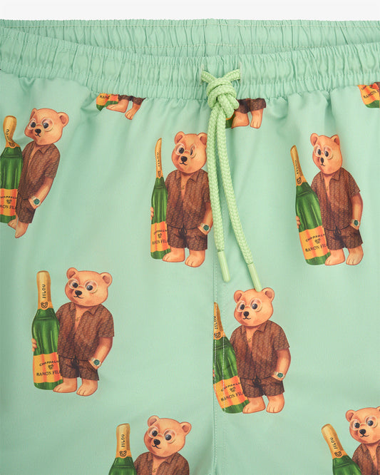 SS25 Swim Shorts Filou CXXII. Allover - Palm green