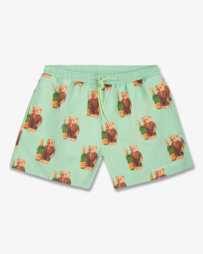 SS25 Swim Shorts Filou CXXII. Allover - Palm green