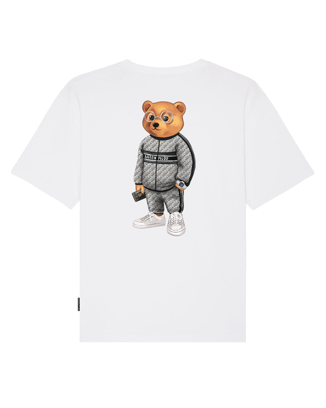 FW24 Organic Oversized Backprint T-Shirt, Filou CXVII. - White