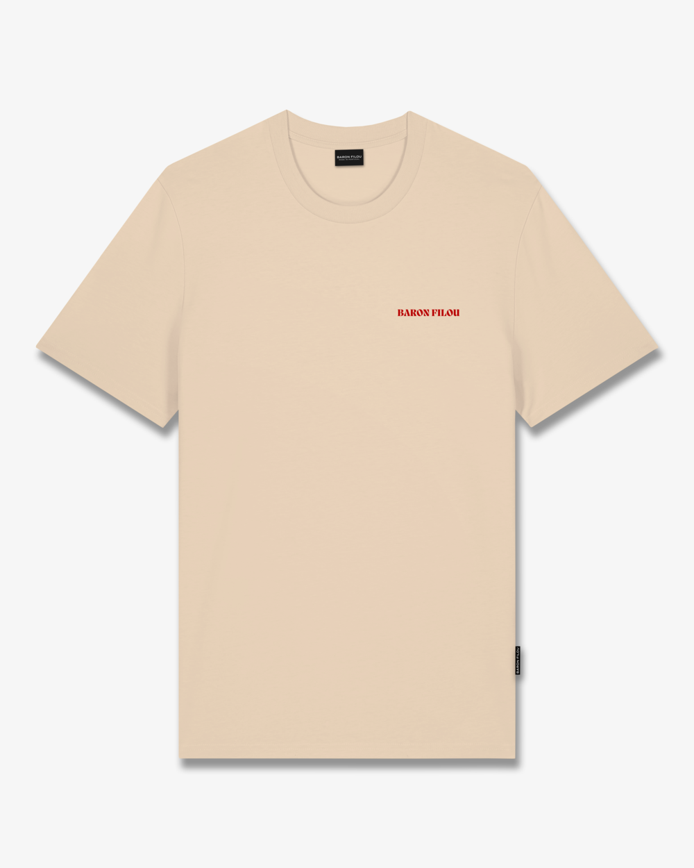 FW25 T-Shirt Backprint LEFT LANE CLUB - Sand brown
