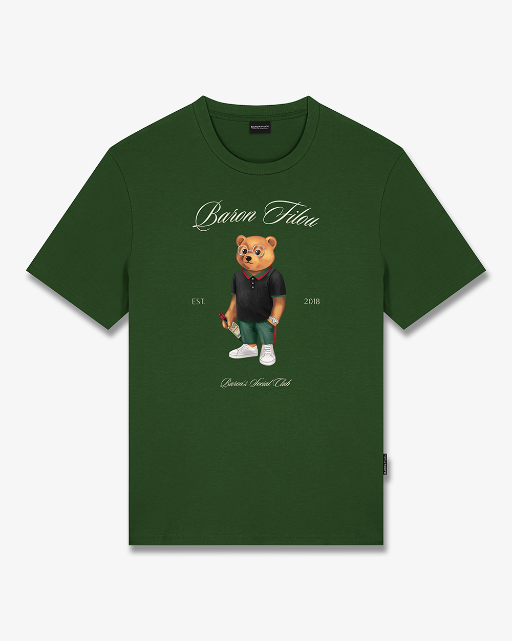 FW25 T-Shirt Filou CIX. Baron’s Social Club - Forest green