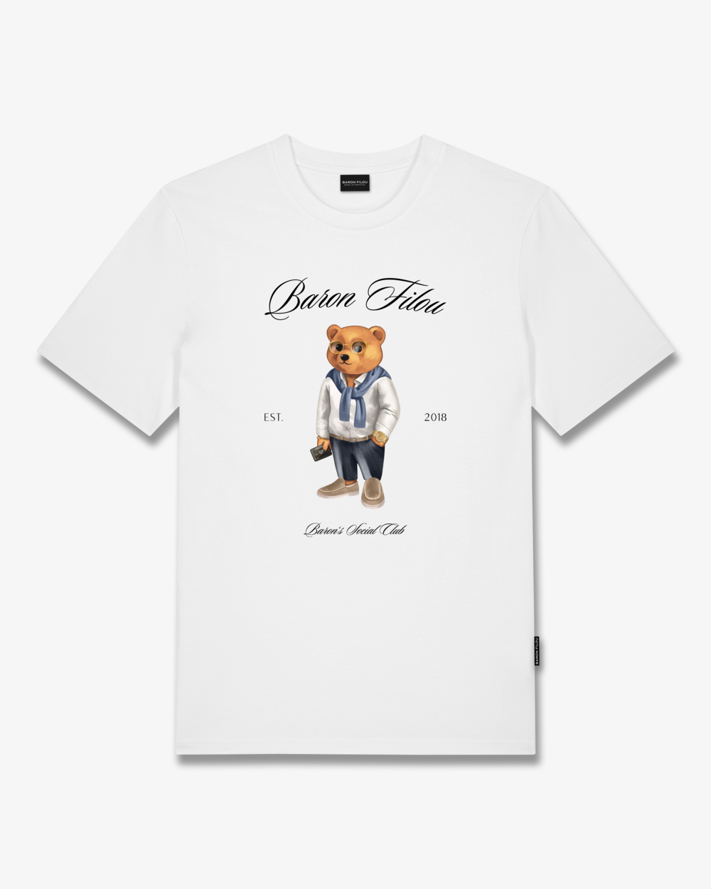 FW25 T-Shirt Filou CLII. Baron’s Social Club - White