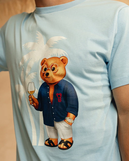 SS26 T-Shirt Filou CLXIV. PALMS - Light blue