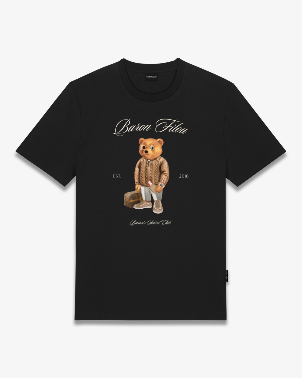 FW25 T-Shirt Filou CXLVI. Baron’s Social Club - Black