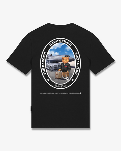 FW25 T-Shirt Oval Backprint Filou CLI. - Black