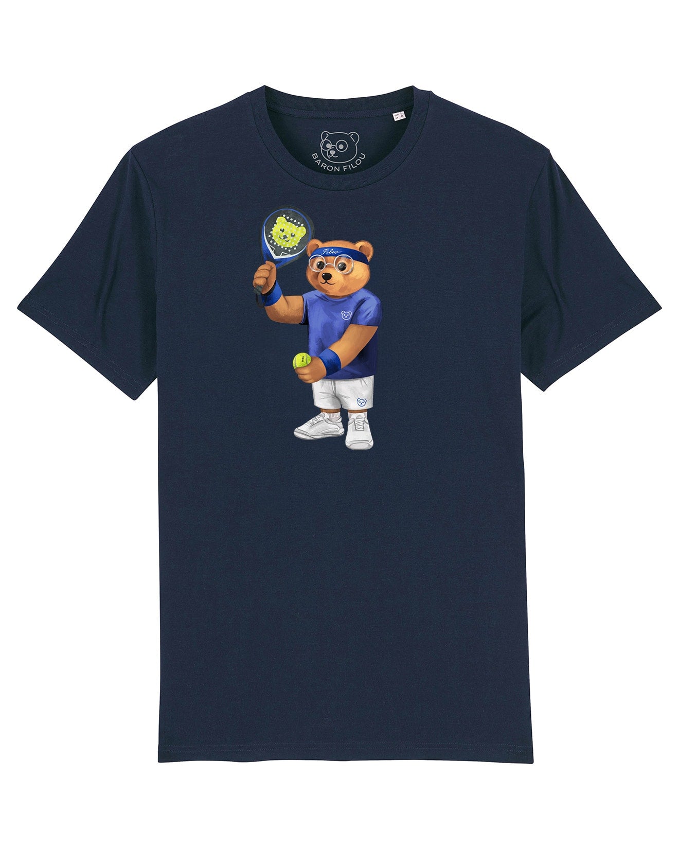 Organic T-Shirt Filou Paddlebear - Navy blue