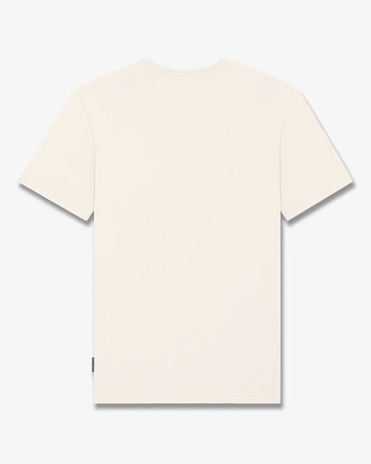 SS25 Embroidered Chestprint T-Shirt Filou CXIII. - Pearl white