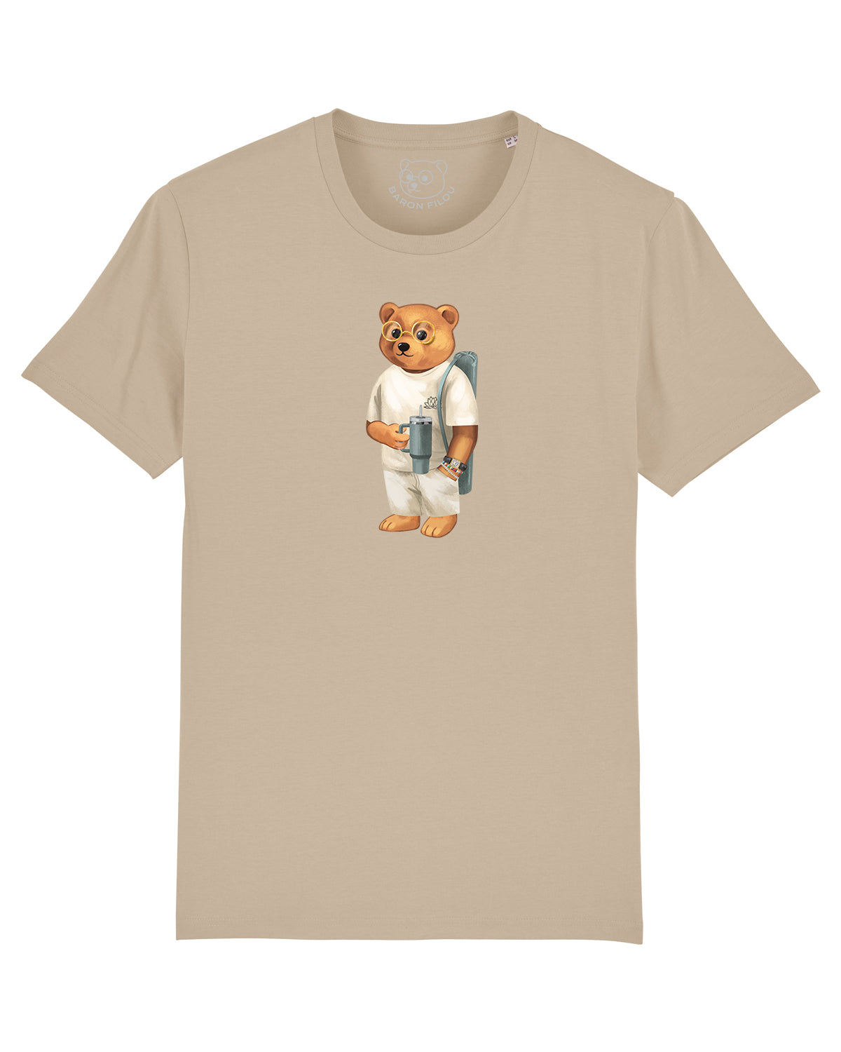 Organic T-Shirt Filou CXXXVII. - Sand brown
