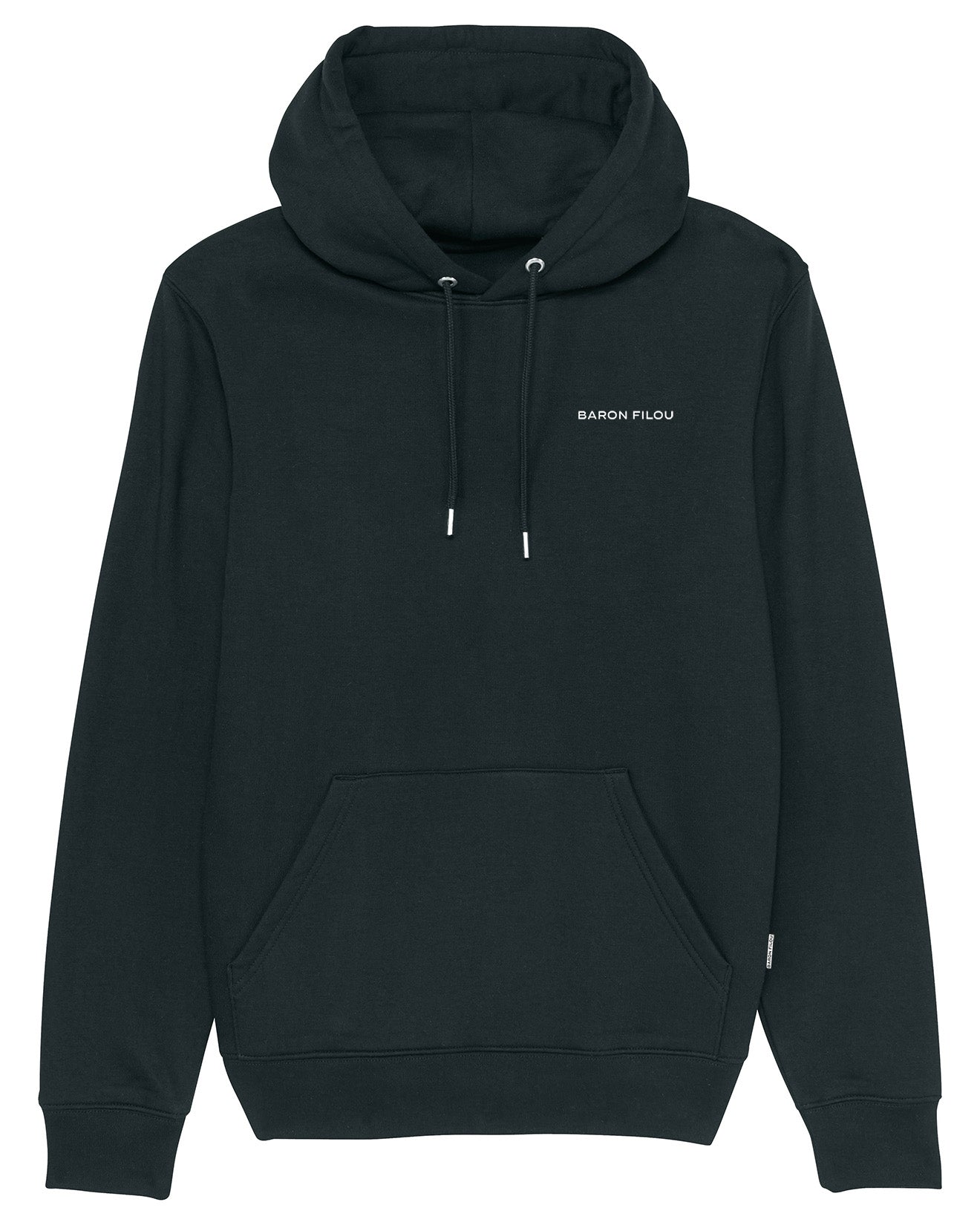 SS24 Organic Backprint Hoodie, Filou LXXVIII. - Black