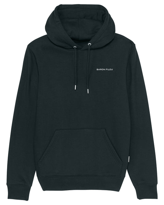 SS24 Organic Backprint Hoodie, Filou LXXVIII. - Black