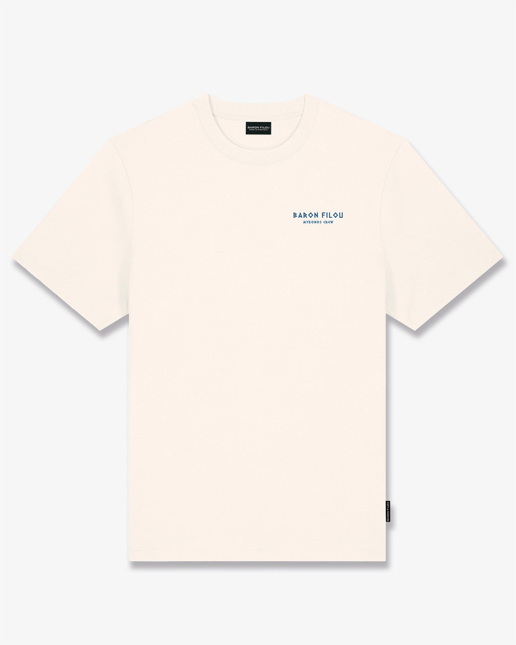 SS25 Oversized Backprint T-Shirt, Filou CXXIII., Mykonos - Pearl white